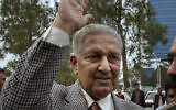 In this Feb. 26, 2013, file photo, Pakistan's nuclear scientist Abdul Qadeer Khan waves to supporters in Islamabad, Pakistan (BK Bangash/AP)