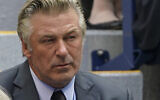 File: Alec Baldwin watches the men's singles final of the US Open tennis championships in New York on September 12, 2021. (John Minchillo/AP)