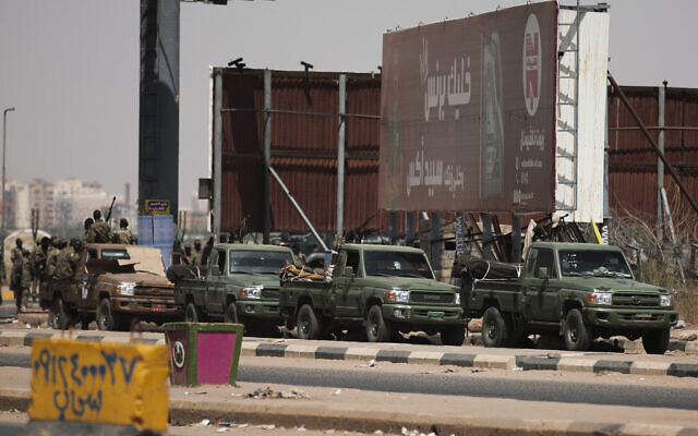 Sudanese security forces are deployed during a protest a day after the military seized power Khartoum, Sudan, Tuesday, Oct. 26, 2021. (AP/Marwan Ali) Sudanese security forces are deployed during a protest a day after the military seized power Khartoum, Sudan, Tuesday, Oct. 26, 2021. (AP/Marwan Ali)
