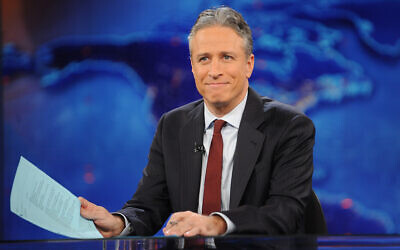 Jon Stewart during a taping of 'The Daily Show with Jon Stewart,'  November 30, 2011, in New York. (AP Photo/Brad Barket, File)