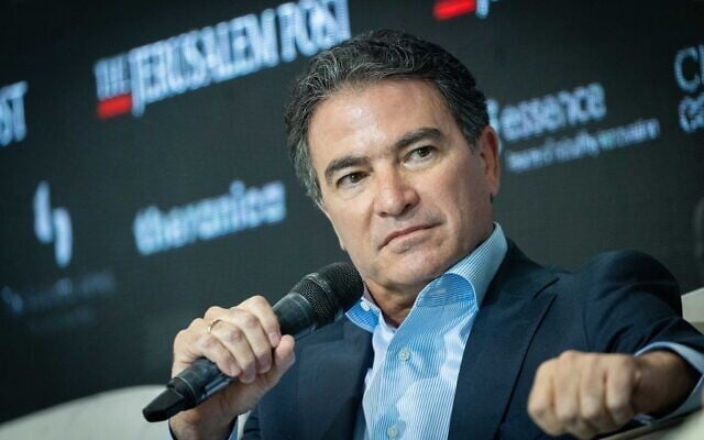 Former head of the Mossad Yossi Cohen attends the Jerusalem Post Conference, held in Jerusalem, on October 12, 2021. (Yonatan Sindel/Flash90) Former head of the Mossad Yossi Cohen attends the Jerusalem Post Conference, held in Jerusalem, on October 12, 2021. (Yonatan Sindel/Flash90)