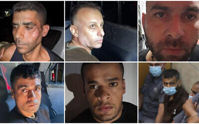 Clockwise from top left: Zakaria Zubeidi, Yaquob Qadiri, Iham Kamamji, Mahmoud al-Arida and Munadil Nafiyat Courtesy) and Mohammed al-Arida (Flash 90)