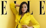 Gal Gadot on the front cover of the November 2021 issue of Elle magazine. (Elle)