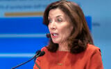 New York State Governor Kathy Hochul. (Lev Radin/Pacific Press/LightRocket via Getty Images/JTA)