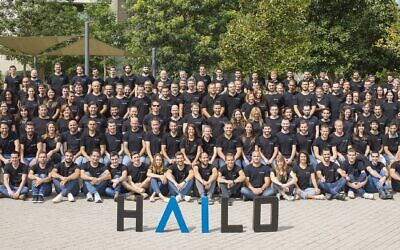 The Hailo team in Tel Aviv. (Courtesy)