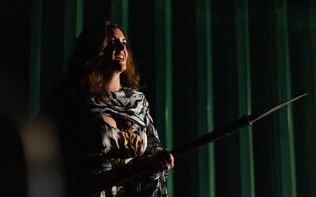 From rehearsals for 'Kundry,' an original opera created for the Regarding Goddesses arts festival launching in Tel Aviv on October 21, 2021 (Courtesy Alexey Kudrik)