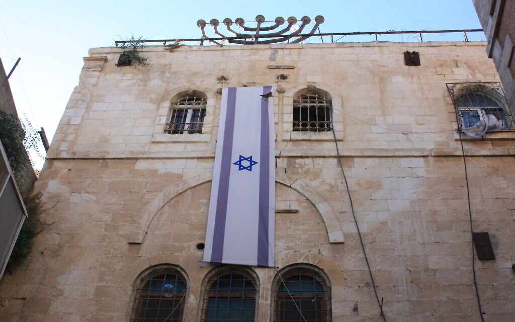 The exterior of the home in the Old City's Muslim Quarter purchased by Moshe Wittenberg in the late 19th century and acquired 100 years later by future prime minister Ariel Sharon. (Shmuel Bar-Am)