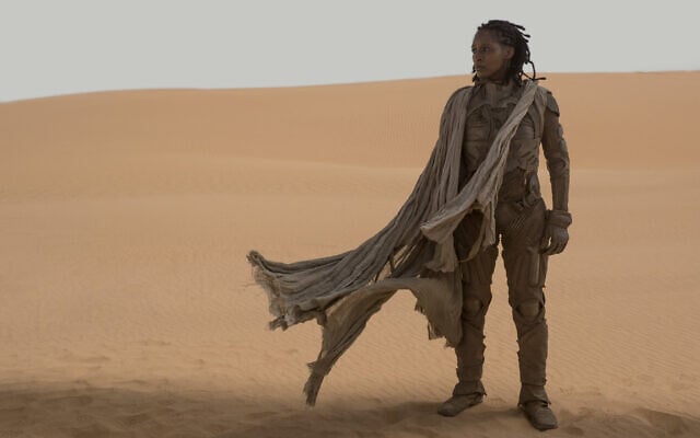 Sharon Duncan-Brewster as Liet Kynes in 'Dune.' (Courtesy of Warner Bros. Pictures and Legendary Entertainment)