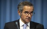 In this file photo, taken on September 20, 2021, Rafael Grossi, director general of the International Atomic Energy Agency (IAEA), attends the IAEA General Conference, an annual meeting of all the IAEA member states, at the agency's headquarters in Vienna, Austria. (Joe Klamar/AFP)