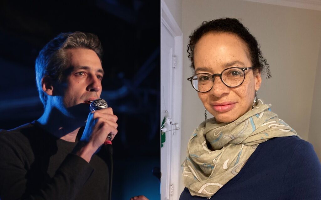 Evanston Mayor Daniel Biss (Scott Olson/Getty Images/ via JTA) and local resident Lesley Williams (Courtesy of Lesley Williams/ via JTA). Evanston Mayor Daniel Biss (Scott Olson/Getty Images/ via JTA) and local resident Lesley Williams (Courtesy of Lesley Williams/ via JTA).