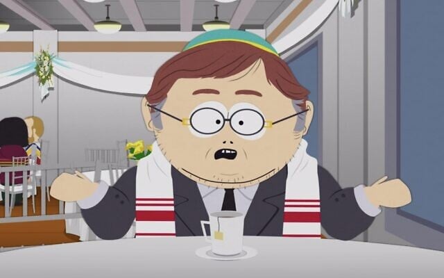 An adult Eric Cartman (Trey Parker) is now a rabbi on "South Park: Post COVID." (Screenshot via Paramount Plus via JTA) An adult Eric Cartman (Trey Parker) is now a rabbi on "South Park: Post COVID." (Screenshot via Paramount Plus via JTA)