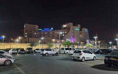 View of the Soroka Medical Center in Beersheba, on August 5, 2021. (Emanuel Fabian/Times of Israel)