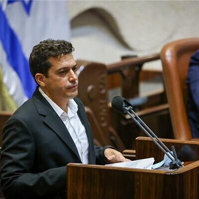 MK Amichai Chikli at the Knesset, Nov. 3 2021 (Photo: Noam Moshkovitz, Knesset Spokesperson)