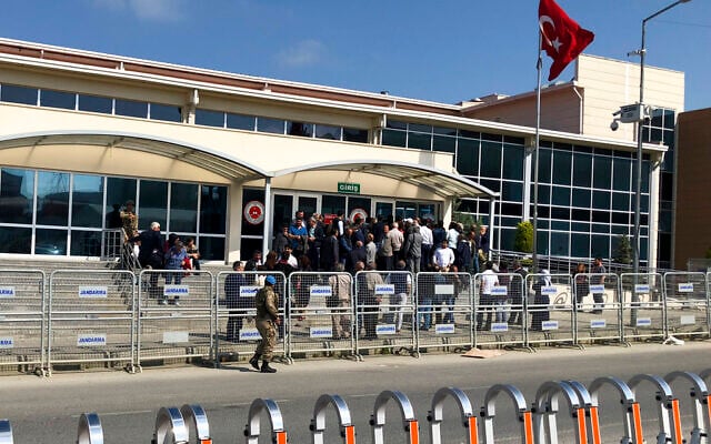 Illustrative: The Silivri prison complex, outside Istanbul, April 30, 2018. (AP Photo/Mehmet Guzel) Illustrative: The Silivri prison complex, outside Istanbul, April 30, 2018. (AP Photo/Mehmet Guzel)