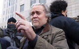 Former White House strategist Steve Bannon arrives at the FBI Washington Field Office, November 15, 2021, in Washington. (AP Photo/Jose Luis Magana)