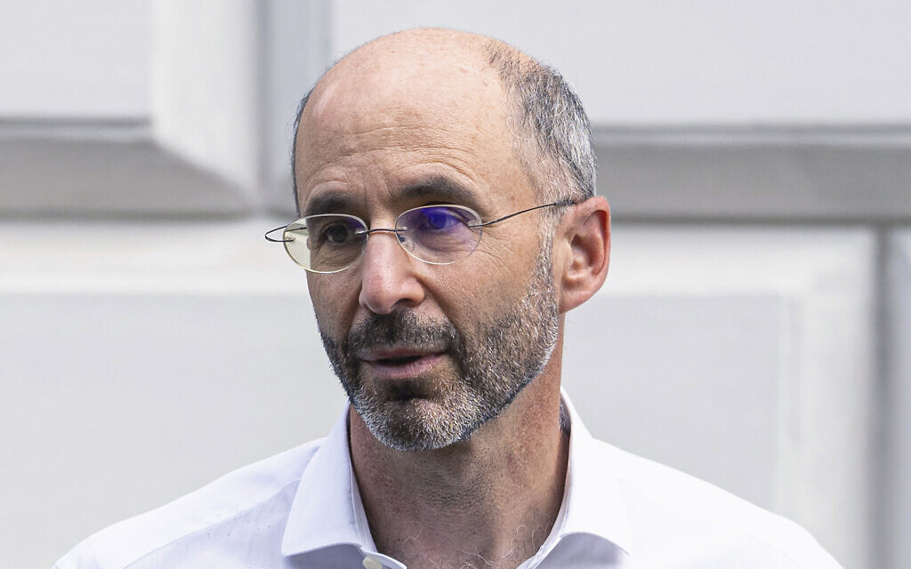 Robert Malley, US Special Envoy for Iran, is shown in Vienna, Austria, June 20, 2021. (Florian Schroetter/AP)