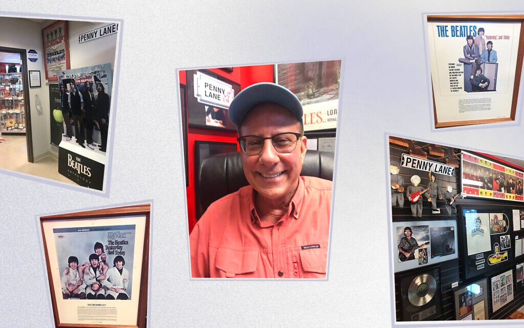 A portion of the exhibits at the Penny Lane museum and Bobby Entel, founder of the museum. (Barstad Communications via Jewish Press of Pinellas County) A portion of the exhibits at the Penny Lane museum and Bobby Entel, founder of the museum. (Barstad Communications via Jewish Press of Pinellas County)