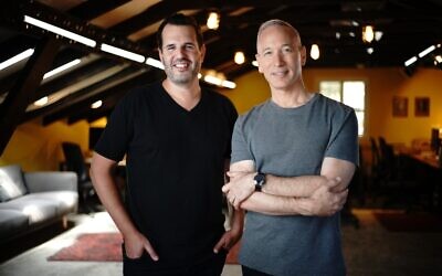 Lemonade founders Shai Wininger, left, and Daniel Schreiber. (Ben Kelmer)