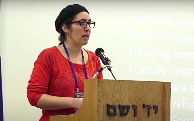 Screen capture from video of Jewish American historian Eliyana Adler, July, 2017. (YouTube) Screen capture from video of Jewish American historian Eliyana Adler, July, 2017. (YouTube)