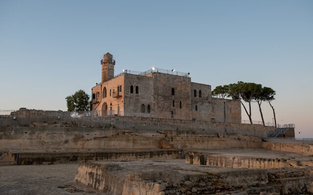 View of the tomb of Samuel the Prophet site at Nebi Samuel, northeast of Jerusalem, November 1, 2019. (Mila Aviv/Flash90) View of the tomb of Samuel the Prophet site at Nebi Samuel, northeast of Jerusalem, November 1, 2019. (Mila Aviv/Flash90)