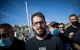 Beitar Jerusalem owner Moshe Hogeg, on December 11, 2020. (Yonatan Sindel/Flash90)