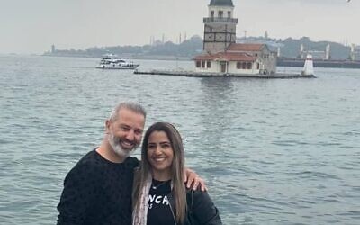 Mordy and Natali Oknin were arrested in Turkey for photographing Erdogan's palace. (Facebook)