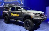 A Ford Ranger vehicle installed with Watergen's Mobile Box water-from-air generator. (Courtesy/Watergen)