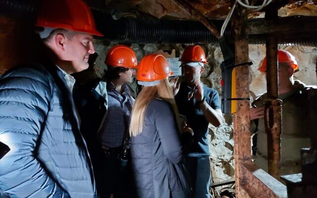 Members of the European Parliament visit a Hezbollah tunnel on Israel's northern border, on November 11, 2021 (Reouven Ben Haim/ELNET) Members of the European Parliament visit a Hezbollah tunnel on Israel's northern border, on November 11, 2021 (Reouven Ben Haim/ELNET)