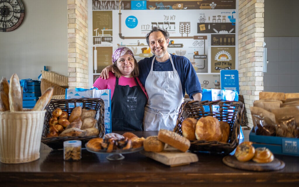 David and Devorah Katz in their bakery Pat B'Melach (courtesy) David and Devorah Katz in their bakery Pat B'Melach (courtesy)