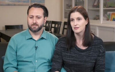 Alexander Cardinale, left, and his wife Daphna Cardinale, right. (Screenshot/YouTube)
