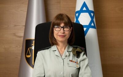 Brig. Gen. Orly Markman, who was named the next president of the Military Court of Appeals, on November 21, 2021. (Israel Defense Forces)