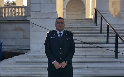Israel Military Intelligence representative in Washington Danny Citrinowicz in Arlington, Virginia in 2016. (Courtesy)