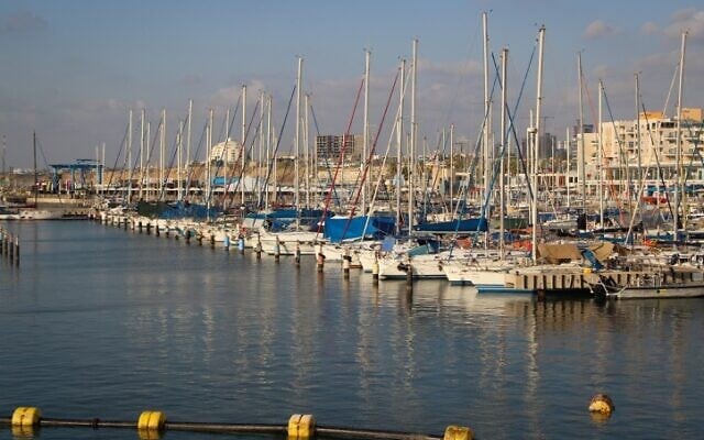 Boats docked at the Ashkelon marina on the southern Mediterranean coast, on August 18, 2019. (Gershon Elinson/Flash90) Boats docked at the Ashkelon marina on the southern Mediterranean coast, on August 18, 2019. (Gershon Elinson/Flash90)