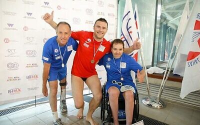 British and Israeli participants are seen at at the inaugural Veterans Games (Courtesy)