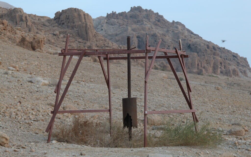 A tool used by the murdered Haganah soldiers to dig water in 1938. (Shmuel Bar-Am)