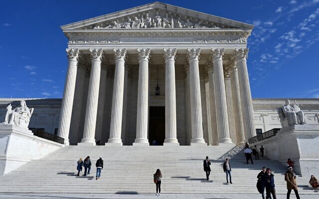 The US Supreme Court in Washington, DC, on December 4, 2021. (Daniel Slim/AFP) The US Supreme Court in Washington, DC, on December 4, 2021. (Daniel Slim/AFP)