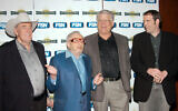 Henry Orenstein (second from left) at the launch of the Poker Superstars Invitational Tournament in 2004. (Stephen Lovekin/FilmMagic/Getty Images via JTA)