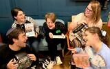 LGBTQ Jewish youth gather at the Jewish Queer Youth (JQY) Drop-In Center in New York City. (Courtesy of JQY via JTA)