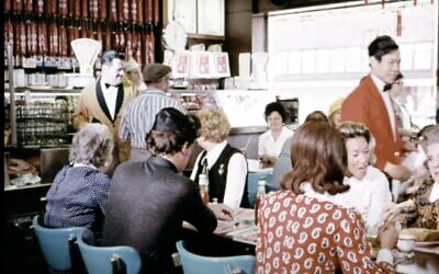 Bernstein on Essex was a Kosher deli and Chinese restaurant that opened in 1957. It was the first of it's kind. (Screenshot from Kinolibrary YouTube/via JTA)