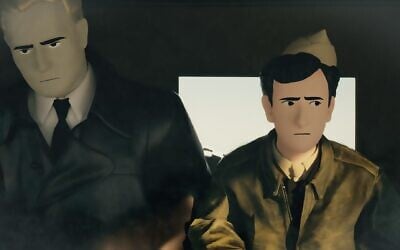 A still from the new Netflix animated documentary 'Camp Confidential: America’s Secret Nazis.' (Courtesy of Netflix)