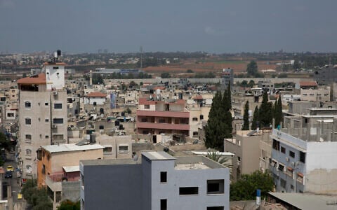 A neighborhood in the West Bank city of Qalqilya, July 5, 2017. (AP Photo/ Nasser Nasser/ File)