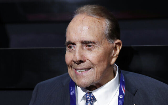 Political icon and 1996 Republican presidential nominee then-senator Bob Dole is seen at the Republican National Convention in Cleveland, July 18, 2016. (AP Photo/Carolyn Kaster/File) Political icon and 1996 Republican presidential nominee then-senator Bob Dole is seen at the Republican National Convention in Cleveland, July 18, 2016. (AP Photo/Carolyn Kaster/File)