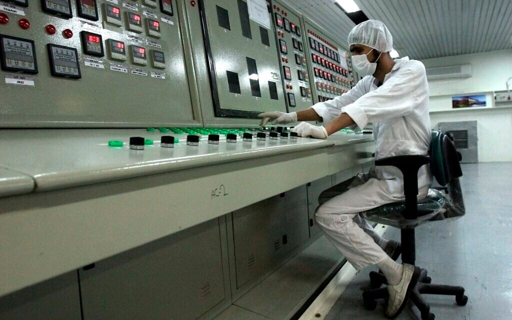 A technician works at the Uranium Conversion Facility just outside the city of Isfahan, Iran, 255 miles (410 kilometers) south of the capital Tehran, Iran, February 3, 2007. (AP Photo/Vahid Salemi, file) A technician works at the Uranium Conversion Facility just outside the city of Isfahan, Iran, 255 miles (410 kilometers) south of the capital Tehran, Iran, February 3, 2007. (AP Photo/Vahid Salemi, file)