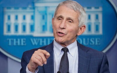 Dr. Anthony Fauci, director of the National Institute of Allergy and Infectious Diseases, speaks during the daily briefing at the White House in Washington, December 1, 2021. (AP Photo/Susan Walsh, File) Dr. Anthony Fauci, director of the National Institute of Allergy and Infectious Diseases, speaks during the daily briefing at the White House in Washington, December 1, 2021. (AP Photo/Susan Walsh, File)