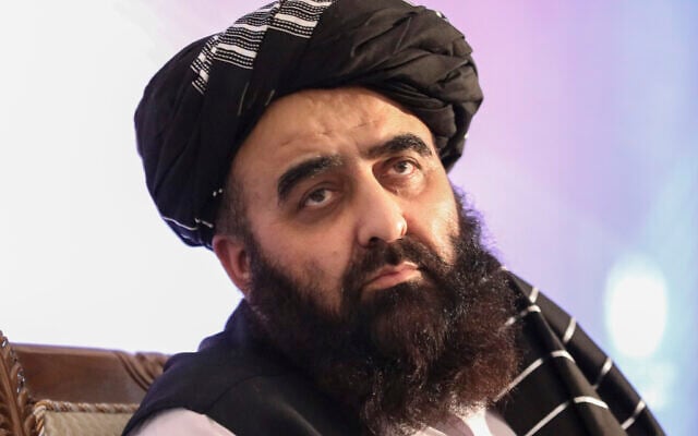 The foreign minister in Afghanistan's new Taliban-run cabinet, Amir Khan Muttaqi, gives a press conference in Kabul, Afghanistan, on September 14, 2021. (Muhammad Farooq/AP) The foreign minister in Afghanistan's new Taliban-run cabinet, Amir Khan Muttaqi, gives a press conference in Kabul, Afghanistan, on September 14, 2021. (Muhammad Farooq/AP)
