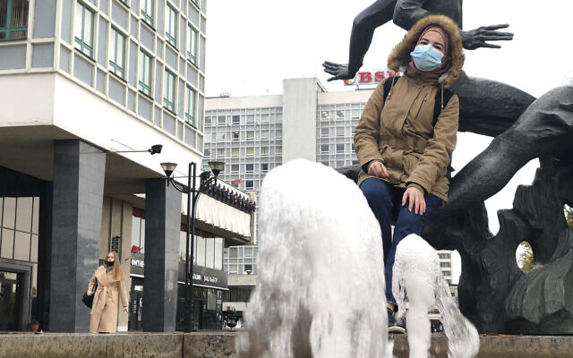 Syrian Kurd Bushra, who only gave her first name, poses for a photograph in Minsk, Belarus, Sept. 22, 2021 (Bushra via AP) Syrian Kurd Bushra, who only gave her first name, poses for a photograph in Minsk, Belarus, Sept. 22, 2021 (Bushra via AP)