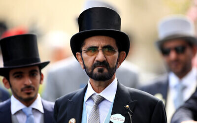 Sheikh Mohammed bin Rashid Al Maktoum is shown on June 22, 2019.  (Mike Egerton/PA via AP)
