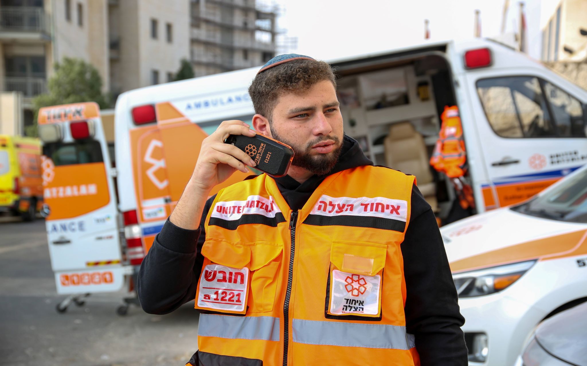 United Hatzalah first responder (courtesy) United Hatzalah first responder (courtesy)