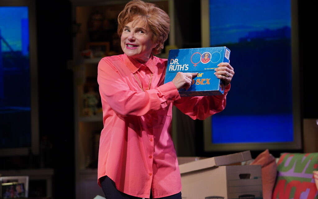 Tovah Feldshuh, in ‘Becoming Dr. Ruth,’ at the Museum of Jewish Heritage in  NYC, on December 8, 2021. (Courtesy/Carol Rosegg)