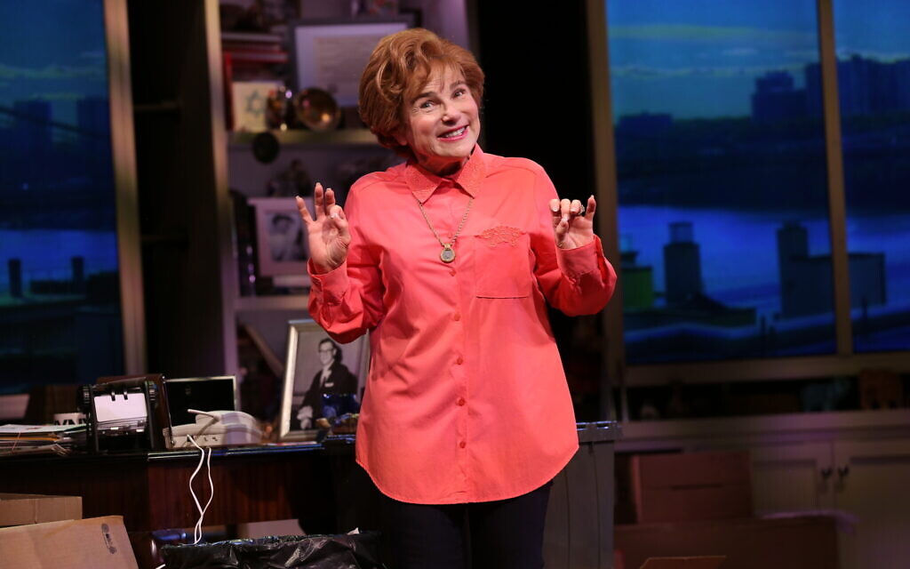 Tovah Feldshuh, in ‘Becoming Dr. Ruth,’ at the Museum of Jewish Heritage in  NYC, December 8, 2021. (Courtesy/ Carol Rosegg)